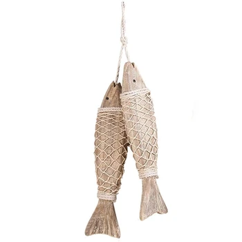 4 Pcs Beach Decor Wood Fish Vintage Wood Fish Decor Wall Hanging Ornament Wooden Fish Decorations for Home Bathroom 
4 Pcs Beach Decor Wood Fish Vintage Wood Fish Decor Wall Hanging Ornament Wooden Fish Decorations for Home Bathroom
