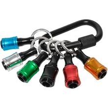 6Pcs 1/4" Hex Shank Screwdriver Bit Holder Quick Release Keychain Screwdrivers For Most Electric Hand-held Screwdrivers
6Pcs 1/4" Hex Shank Screwdriver Bit Holder Quick Release Keychain Screwdrivers For Most Electric Hand-held Screwdrivers