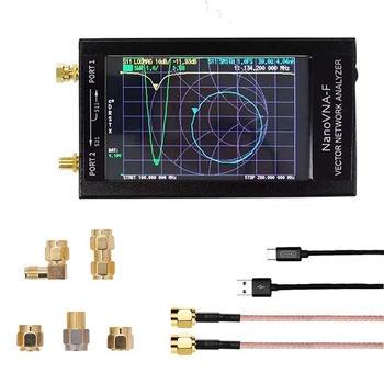 NanoVNA-F Vector Network Analyzer, 50KHz-1.5GHz 4.3Inch Shortwave MF HF VHF UHF LCD Touching Display
NanoVNA-F Vector Network Analyzer, 50KHz-1.5GHz 4.3Inch Shortwave MF HF VHF UHF LCD Touching Display