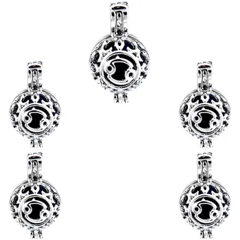 5PCS Openable Round Cancer Constellation Phase Box Necklace locket Aromatherapy Essential Oil Diffusion Pearl Cage Pendant k434
5PCS Openable Round Cancer Constellation Phase Box Necklace locket Aromatherapy Essential Oil Diffusion Pearl Cage Pendant k434