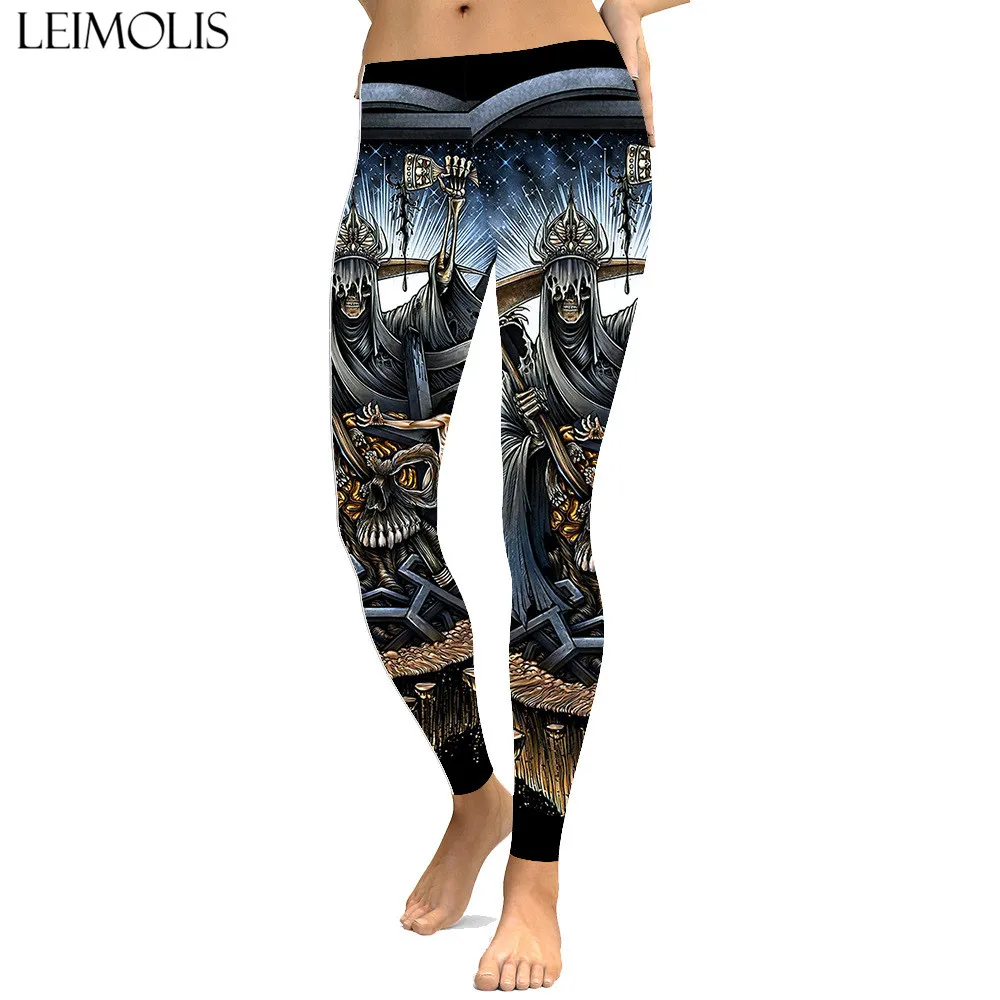 LEIMOLIS sexy gothic Skull Pope grail print push up leggings plus size women fitness workout punk high waist spandex leggins
LEIMOLIS sexy gothic Skull Pope grail print push up leggings plus size women fitness workout punk high waist spandex leggins