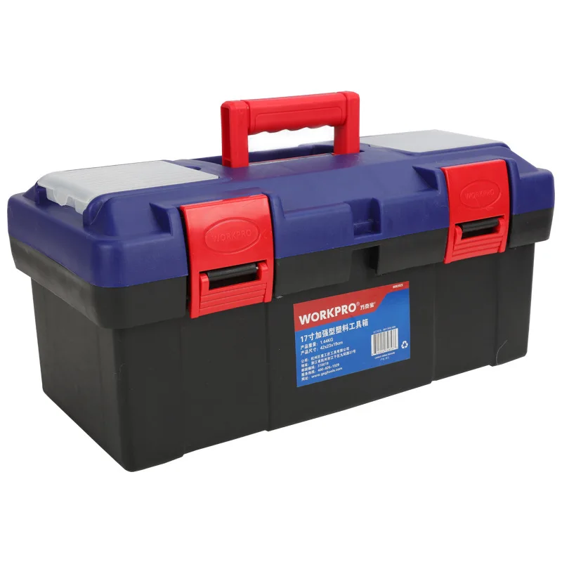 Workpro workpro 17-Inch Enhanced Plastic Toolbox Household Load-Bearing Convenient W083029
Workpro workpro 17-Inch Enhanced Plastic Toolbox Household Load-Bearing Convenient W083029