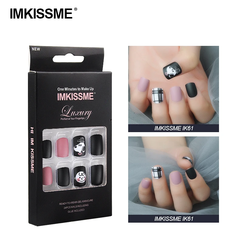 IMKISSME Snoopy Fake Nails Art Tip Press on Nails with Glue Designs Full Artificial Cover IK61
IMKISSME Snoopy Fake Nails Art Tip Press on Nails with Glue Designs Full Artificial Cover IK61