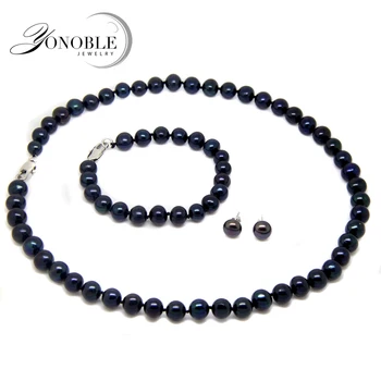 Black Freshwater Pearl Jewelry Sets Women,925 Silver Real Natural Pearl Necklace Earring Bridal Sets Anniversary Gift
Black Freshwater Pearl Jewelry Sets Women,925 Silver Real Natural Pearl Necklace Earring Bridal Sets Anniversary Gift