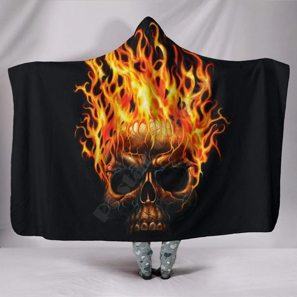 Burning Skull Hooded Blanket 3D Printed Wearable Blanket Adults For Kids Various Types Hooded Blanket Fleece blanket
Burning Skull Hooded Blanket 3D Printed Wearable Blanket Adults For Kids Various Types Hooded Blanket Fleece blanket