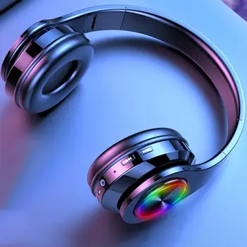 T6 Headphones Support TF Card Active Noise LED Light Wireless Headphones Foldable 9D Stereo Earphones Music Headsets
T6 Headphones Support TF Card Active Noise LED Light Wireless Headphones Foldable 9D Stereo Earphones Music Headsets