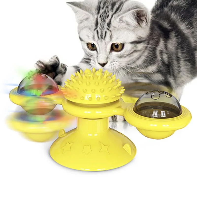 Multifunctional Cat Toys Windmill with Brush Puzzle Turntable Tooth Cleaning Toy Interactive Cat Play Game Toys Pet Supplies
Multifunctional Cat Toys Windmill with Brush Puzzle Turntable Tooth Cleaning Toy Interactive Cat Play Game Toys Pet Supplies