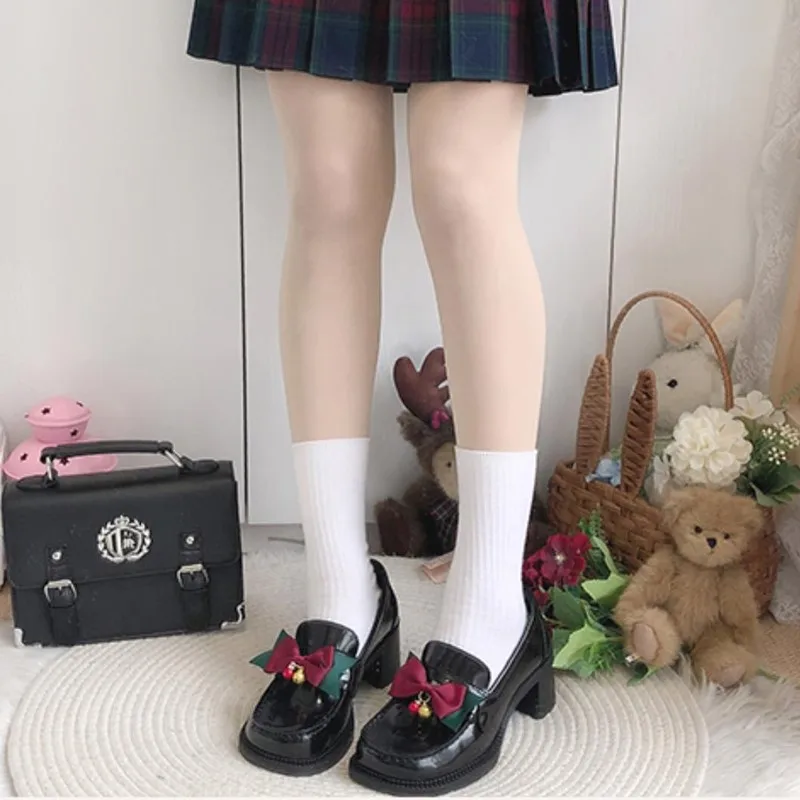 Christmas Gift Japanese College Style Jk Uniform Shoes Flower Knot Round Head Mid Heel Student Loli Dress Shoe Female Vintage
Christmas Gift Japanese College Style Jk Uniform Shoes Flower Knot Round Head Mid Heel Student Loli Dress Shoe Female Vintage