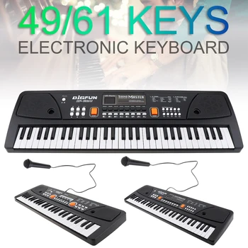 49 / 61 Keys Electronic Keyboard Piano Digital Music Key Board with Microphone Children Gifts Musical Enlightenment
49 / 61 Keys Electronic Keyboard Piano Digital Music Key Board with Microphone Children Gifts Musical Enlightenment