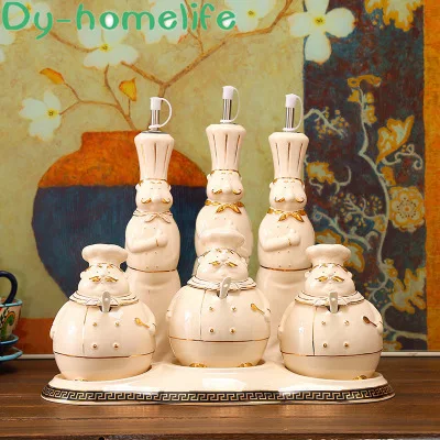 Multi Combination Nordic Creative Drawing Phnom Penh Chef Ceramic Seasoning Pot Set Salt Sugar Pepper Vinegar Oil Pot Bottle
Multi Combination Nordic Creative Drawing Phnom Penh Chef Ceramic Seasoning Pot Set Salt Sugar Pepper Vinegar Oil Pot Bottle