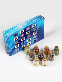 Mix 9pcs Mini Natural Rock Gem Crystal Bottles Wood Stopper Chip Crystal Healing Tumbled Stones Reiki Wicca Stone Collection Set
Mix 9pcs Mini Natural Rock Gem Crystal Bottles Wood Stopper Chip Crystal Healing Tumbled Stones Reiki Wicca Stone Collection Set