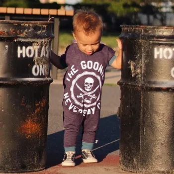Kids Clothes Cartoon Skull Boys Girls Romper For Baby One-piece 2019 New Short Sleeve Letter Kids baby Romper Infantil 6M-24M
Kids Clothes Cartoon Skull Boys Girls Romper For Baby One-piece 2019 New Short Sleeve Letter Kids baby Romper Infantil 6M-24M