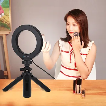 4.7"/6.2" Selfie LED Ring Light For Youtube Makeup Video Light Usb Plug with Desk Tripod Stand 360-degree Rotatable Ball Head
4.7"/6.2" Selfie LED Ring Light For Youtube Makeup Video Light Usb Plug with Desk Tripod Stand 360-degree Rotatable Ball Head