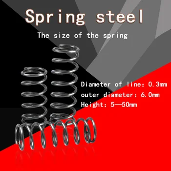 Release Spring Return Spring Pressure Spring Compressed Spring Wire Diameter 0.3mm, Outer Diameter 6mm Adjustable Spring
Release Spring Return Spring Pressure Spring Compressed Spring Wire Diameter 0.3mm, Outer Diameter 6mm Adjustable Spring