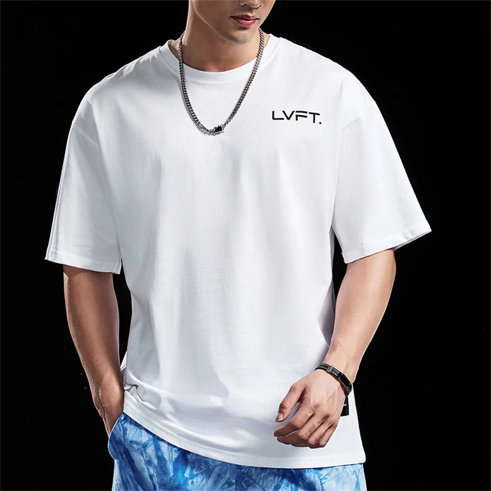 New Men's Fashion Brand Short-Sleeved Fitness Leisure Loose Round Neck T-Shirt Cotton Stretch SHARK Sports Running Student Tee
New Men's Fashion Brand Short-Sleeved Fitness Leisure Loose Round Neck T-Shirt Cotton Stretch SHARK Sports Running Student Tee