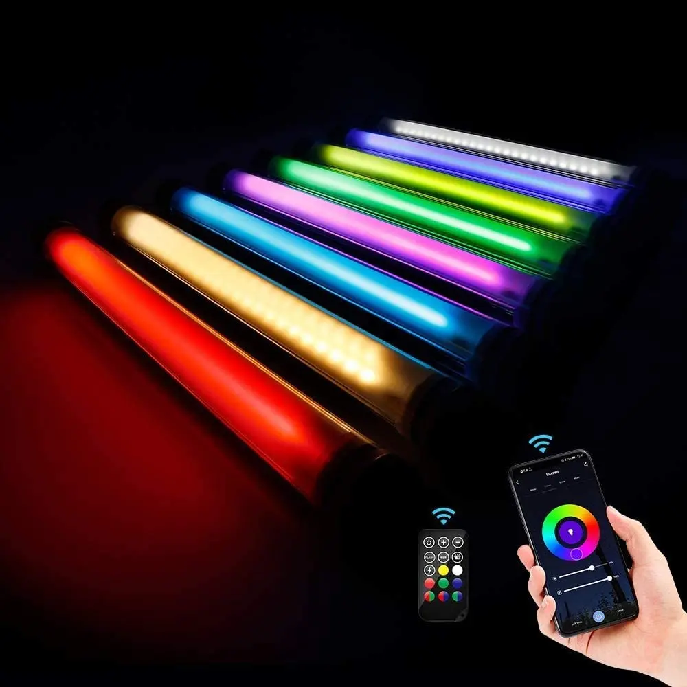 LUXCEO RGB Handheld Photography Light APP Control 360 ° Full Color LED Video Light Wand 12 Lighting Modes,CRI≥95 IP68 Underwater
LUXCEO RGB Handheld Photography Light APP Control 360 ° Full Color LED Video Light Wand 12 Lighting Modes,CRI≥95 IP68 Underwater