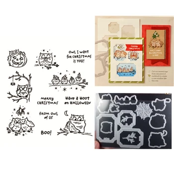 New 3D 2020 Metal Cutting Dies and Scrapbooking For Paper Making Halloween Owl Embossing Frame Card Clear Stamps Stampin Up Set
New 3D 2020 Metal Cutting Dies and Scrapbooking For Paper Making Halloween Owl Embossing Frame Card Clear Stamps Stampin Up Set