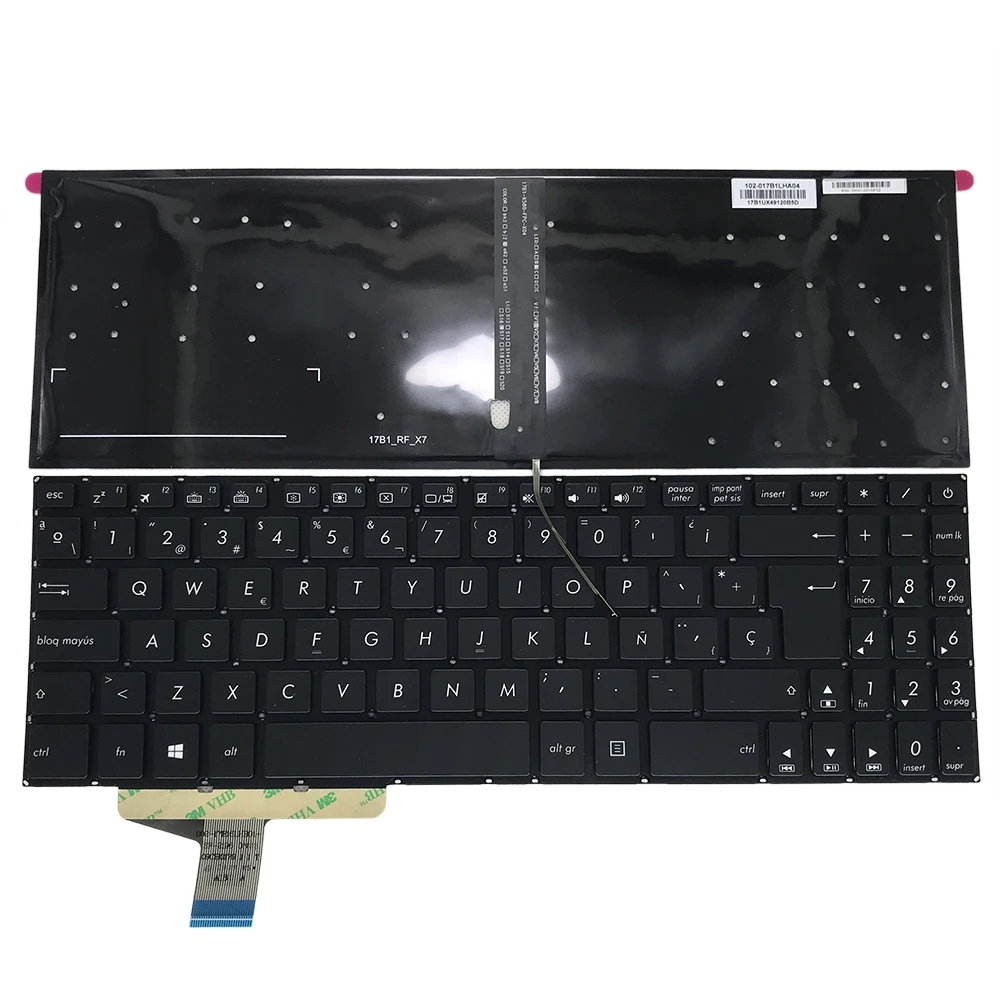 OVY SP Backlight keyboard for ASUS vivobook Pro X580 X580VN N580 N580VD DB74T Spanish black notebook keyboard 0KNB0 5605SP00 new
OVY SP Backlight keyboard for ASUS vivobook Pro X580 X580VN N580 N580VD DB74T Spanish black notebook keyboard 0KNB0 5605SP00 new
