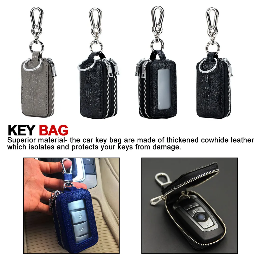 Genuine Leather Men Key Wallet Male Car Key Bag Keys Holder Crocodile Pattern Key Case Large Capacity Organizer Small Wallets
Genuine Leather Men Key Wallet Male Car Key Bag Keys Holder Crocodile Pattern Key Case Large Capacity Organizer Small Wallets