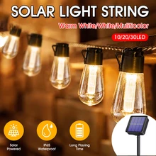LED Solar String Lights Outdoor Decoration Light Bulb IP65 Waterproof Patio Lamp Holiday Garland For Vegetable Garden Furniture
LED Solar String Lights Outdoor Decoration Light Bulb IP65 Waterproof Patio Lamp Holiday Garland For Vegetable Garden Furniture