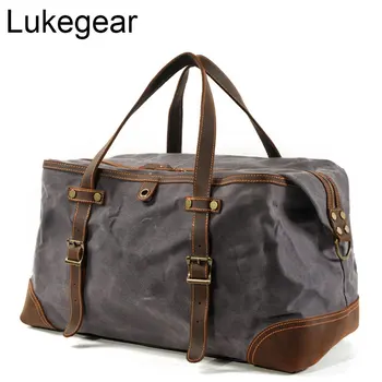 Lukegear Waterproof Duffle Bags Men Oil Wax Canvas Travel Packs Luggage Weekend Outdoor Bags
Lukegear Waterproof Duffle Bags Men Oil Wax Canvas Travel Packs Luggage Weekend Outdoor Bags