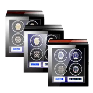4 slots High Class Motor Watch Shaker Watch Winder Case Holder Display wooden watch winder box 200907-01 4 slots High Class Motor Watch Shaker Watch Winder Case Holder Display wooden watch winder box 200907-01