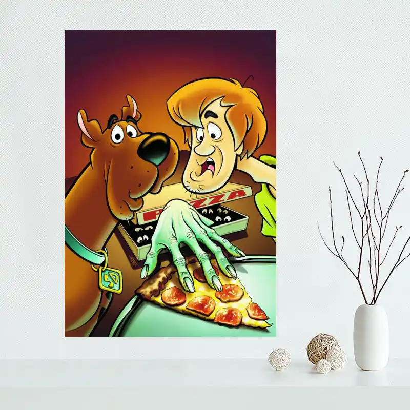 Best Nice Custom Scooby Doo Silk Poster Home Decor Cloth