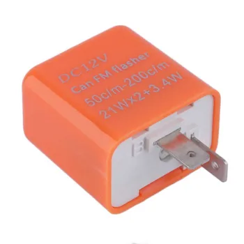 2 Pin Universal Speed Adjustable LED Flasher Relay Motorcycle Turn Signal Indicator Easy to Install Indicator Orange
2 Pin Universal Speed Adjustable LED Flasher Relay Motorcycle Turn Signal Indicator Easy to Install Indicator Orange