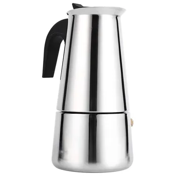 Stainless Steel Moka Latte Espresso Portable Coffee Maker Stovetop Filter Coffee Pots Percolator,300ML
Stainless Steel Moka Latte Espresso Portable Coffee Maker Stovetop Filter Coffee Pots Percolator,300ML