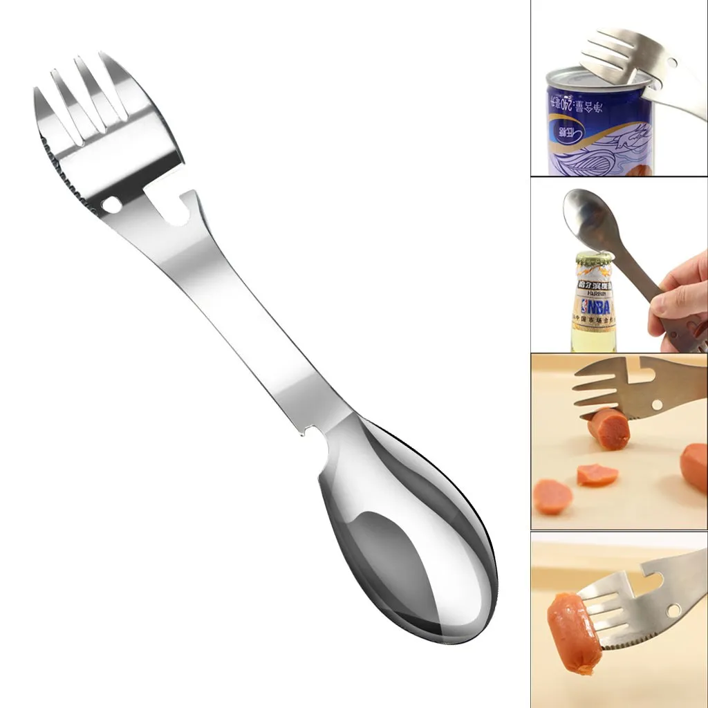 Multifunctional Camping Cookware Spoon Fork Bottle Opener Portable Tool With Buckle Funny Gift Outdoor Accessories Tableware
Multifunctional Camping Cookware Spoon Fork Bottle Opener Portable Tool With Buckle Funny Gift Outdoor Accessories Tableware