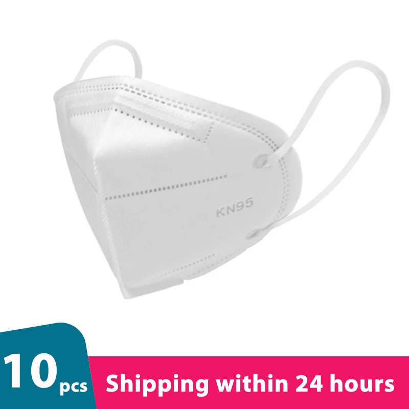 10 pcs Kn95 Protective Mask Equivalent To FFP2 Dust Masks With Valved Face Mask Protection Face Protection Mask
10 pcs Kn95 Protective Mask Equivalent To FFP2 Dust Masks With Valved Face Mask Protection Face Protection Mask