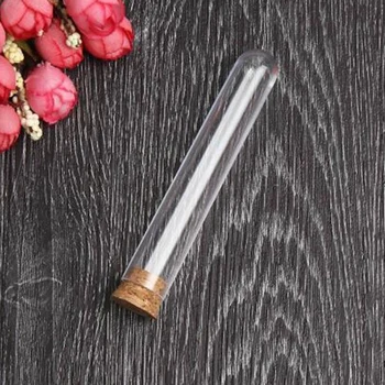 50Pcs/Lot 18X105mm Transparent Plastic Test Tube with Cork Stopper Round Bottom School Laboratory Educational Supplies
50Pcs/Lot 18X105mm Transparent Plastic Test Tube with Cork Stopper Round Bottom School Laboratory Educational Supplies