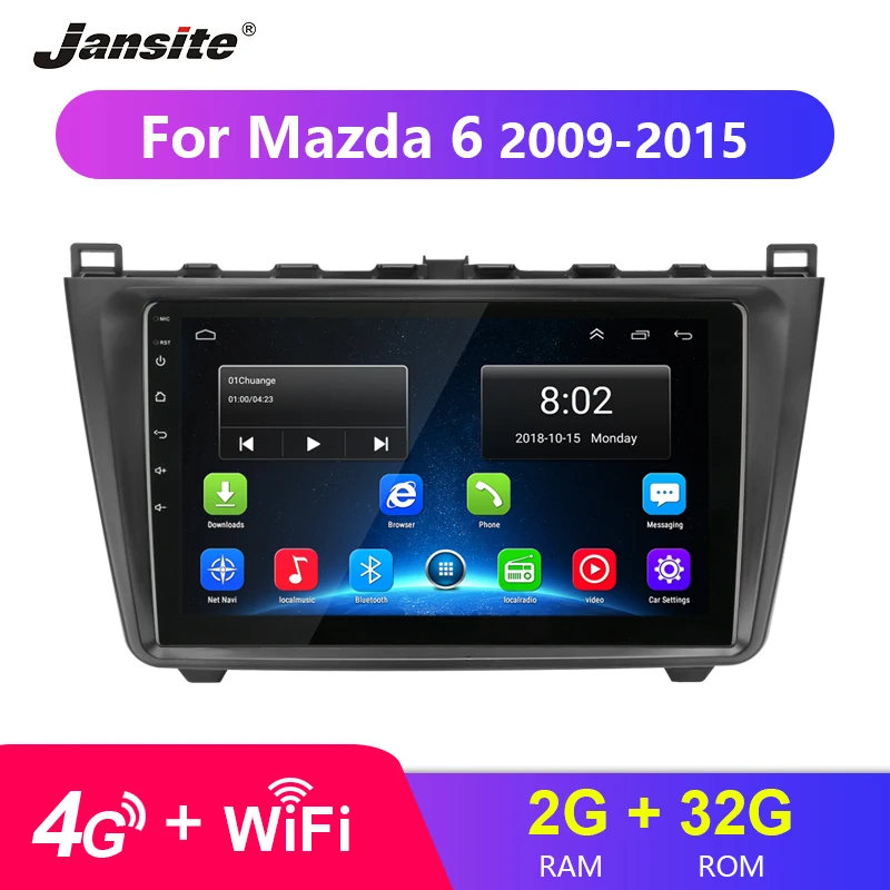 Jansite 9" 4G Android Car Radio For Mazda 6 2009-2015 Touch screen GPS Navigation radio coche players NO DVD with frame CANBUS
Jansite 9" 4G Android Car Radio For Mazda 6 2009-2015 Touch screen GPS Navigation radio coche players NO DVD with frame CANBUS
