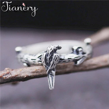 JIANERY Romantic 925 Sterling Silver Bird Rings For Women Bohemian Vintage Jewelry Adjustable Size Finger Rings
JIANERY Romantic 925 Sterling Silver Bird Rings For Women Bohemian Vintage Jewelry Adjustable Size Finger Rings