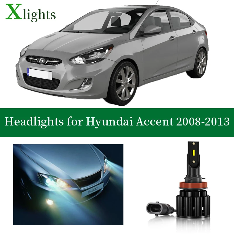 Xlights For Hyundai Accent 2008 2009 2010 2011 2012 2013 Led Headlight Bulb Low High Beam Lamp Headlamp Auto Light Accessories
Xlights For Hyundai Accent 2008 2009 2010 2011 2012 2013 Led Headlight Bulb Low High Beam Lamp Headlamp Auto Light Accessories