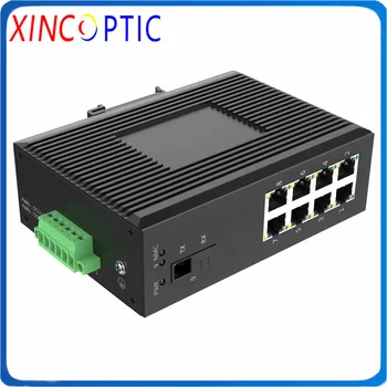 8POE IEEE802.3af/at+1Dual Fiber, SM 1310nm, 20km, SC,10/100/1000M 8 Ports Industrial Ethernet PoE Switch
8POE IEEE802.3af/at+1Dual Fiber, SM 1310nm, 20km, SC,10/100/1000M 8 Ports Industrial Ethernet PoE Switch