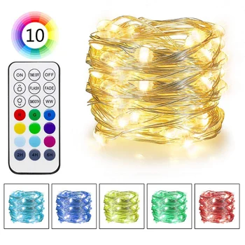 RGBW Led String Lights 10m Silver Wire USB battery Christmas Holiday Timer remote 16 Multi Color Changing Fairy Christmas Light
RGBW Led String Lights 10m Silver Wire USB battery Christmas Holiday Timer remote 16 Multi Color Changing Fairy Christmas Light
