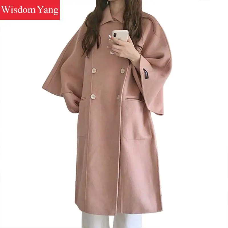 Winter Autumn Coat Jacket Women Cloak Wool Fur Cashmere Woolen Coats Pink Blue Oversized Ladies Woollen Overcoat Coat Outwear
Winter Autumn Coat Jacket Women Cloak Wool Fur Cashmere Woolen Coats Pink Blue Oversized Ladies Woollen Overcoat Coat Outwear