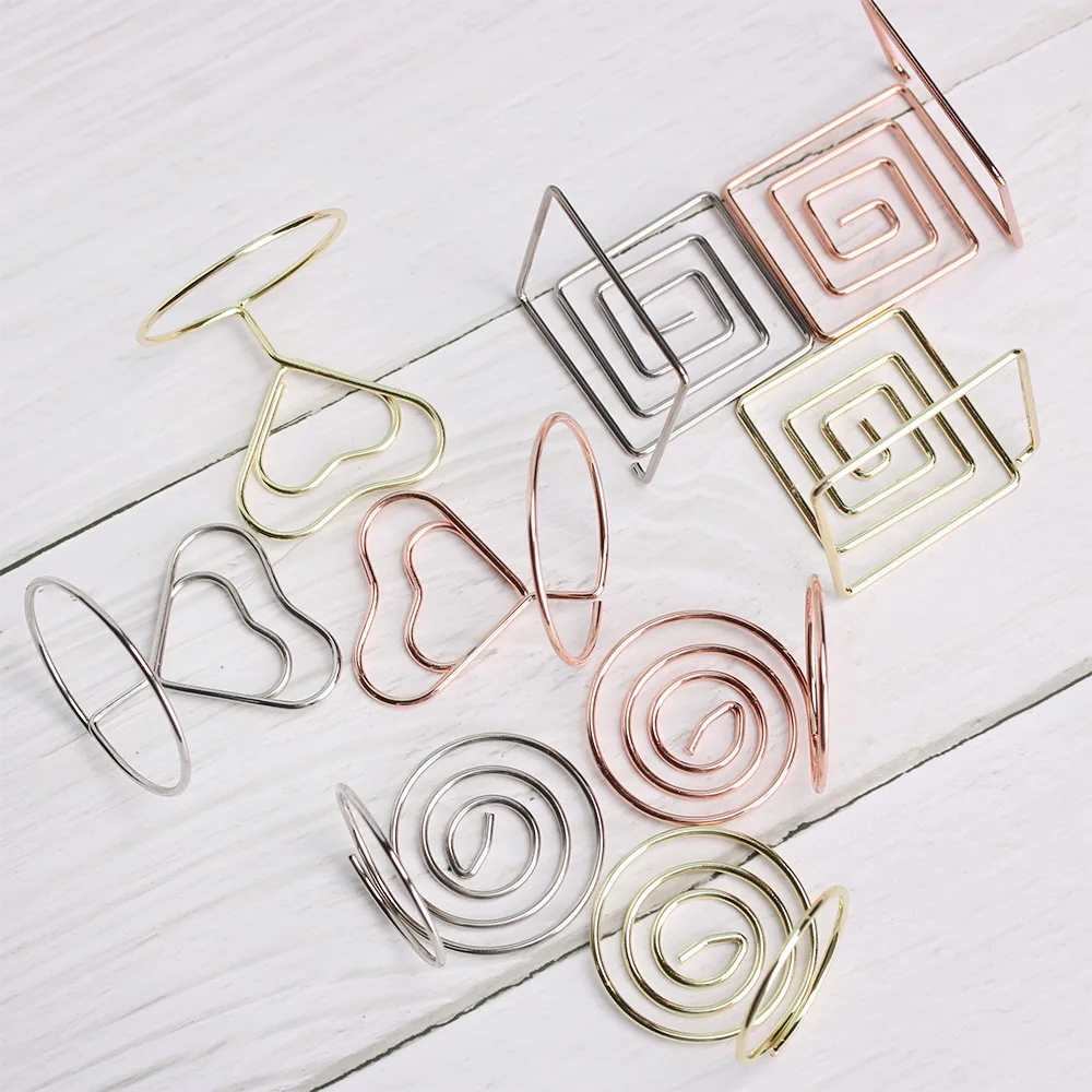 Romantic Metal Heart Ring Shape Photo Clip Wedding Party Desktop Decor Place Card Holder Table Number Stand Home Office Supplies
Romantic Metal Heart Ring Shape Photo Clip Wedding Party Desktop Decor Place Card Holder Table Number Stand Home Office Supplies