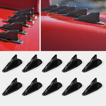 10*Universal Stylish EVO Style High-quality Black PP Material Roof Shark Fins Spoiler Wing Kit Vortex Generator
10*Universal Stylish EVO Style High-quality Black PP Material Roof Shark Fins Spoiler Wing Kit Vortex Generator