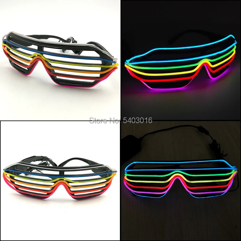 6/7 Colors LED Shutter Shape Glasses Colorful Neon Light up Glasses Flashing Rave Wedding Party Eyewear Glow Party Supplies
6/7 Colors LED Shutter Shape Glasses Colorful Neon Light up Glasses Flashing Rave Wedding Party Eyewear Glow Party Supplies