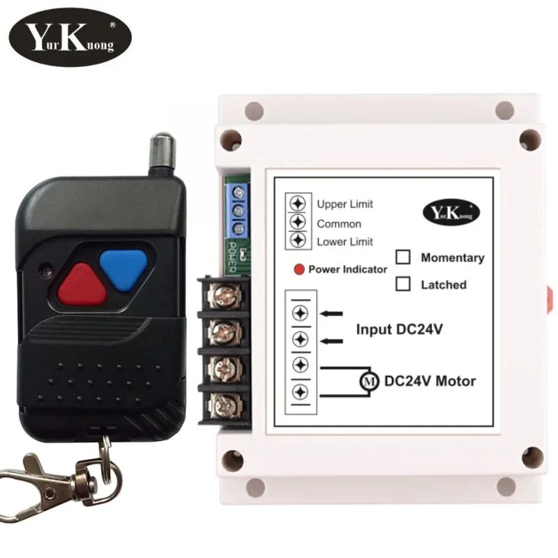 DC24V motor up down wireless switch motor forwards reverse stop remote switch limited switch remote switch 40A motor rf tx rx
DC24V motor up down wireless switch motor forwards reverse stop remote switch limited switch remote switch 40A motor rf tx rx