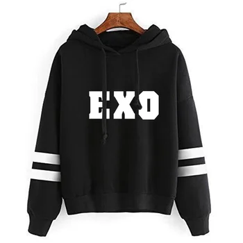 New EXO hoodies Sweatshirt Long Sleeve Hoodies Sweatshirt Two bar Unisex Fashion Print Stripe Couple Pocket Decorative
New EXO hoodies Sweatshirt Long Sleeve Hoodies Sweatshirt Two bar Unisex Fashion Print Stripe Couple Pocket Decorative