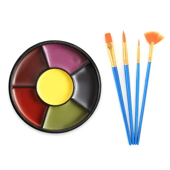 6-Color Body Face Oil Art Painting Paint with 4PCS Brushes for Kids Adults Halloween Fancy Ball Theatre Role Play Cosplay
6-Color Body Face Oil Art Painting Paint with 4PCS Brushes for Kids Adults Halloween Fancy Ball Theatre Role Play Cosplay