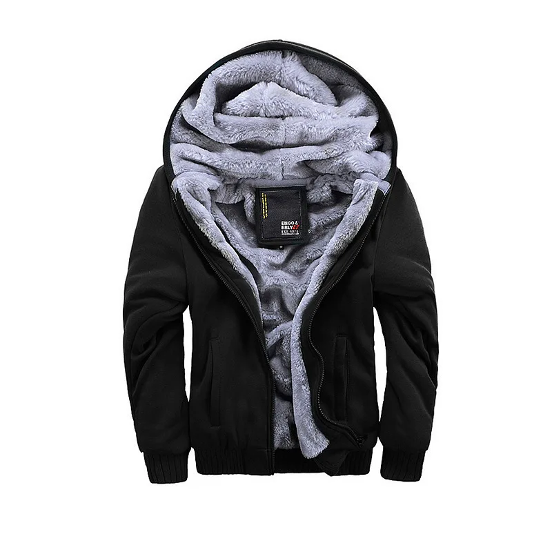 Winter Men Casual Thick Warm Coat Male Zipper Hooded Fleece Long Sleeve Jacket Solid Color Parkas Outerwear
Winter Men Casual Thick Warm Coat Male Zipper Hooded Fleece Long Sleeve Jacket Solid Color Parkas Outerwear