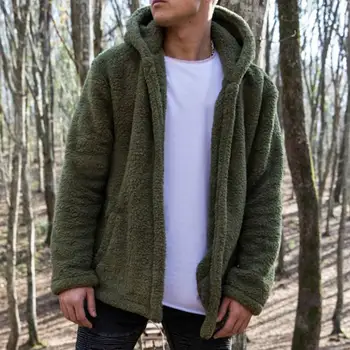 Men Winter Warm Teddy Bear Long Sleeve Fleece Jackets Oversize Outwear Coats With Pockets
Men Winter Warm Teddy Bear Long Sleeve Fleece Jackets Oversize Outwear Coats With Pockets