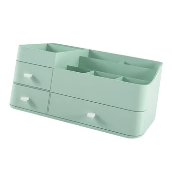 1Pc Household Cosmetic Storage Box Desktop Makeup Organizer Holder Plastic Cosmetics Box with Drawer (Green)
1Pc Household Cosmetic Storage Box Desktop Makeup Organizer Holder Plastic Cosmetics Box with Drawer (Green)