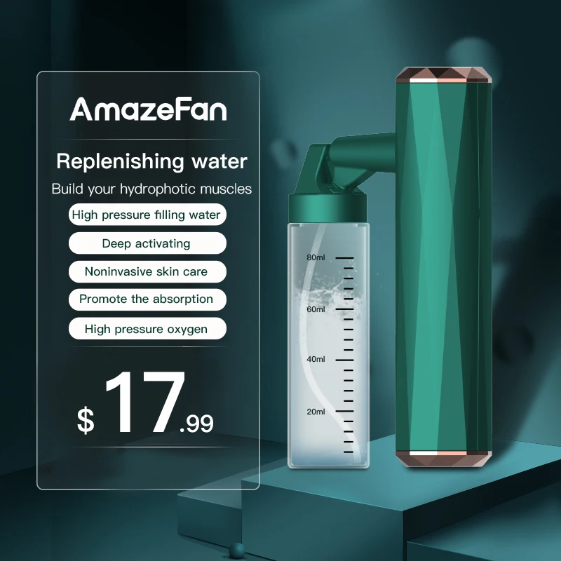 AmazeFan Portable Nanometer Face moisture Face Moisturizing Spray Instrument Handheld Oxygen Injection Machine Face care
AmazeFan Portable Nanometer Face moisture Face Moisturizing Spray Instrument Handheld Oxygen Injection Machine Face care