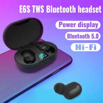 Bluetooth Earphones E6S TWS Bluetooth5.0 Stereo In-ear Sports Earphone Wireless Earbuds Waterproof
Bluetooth Earphones E6S TWS Bluetooth5.0 Stereo In-ear Sports Earphone Wireless Earbuds Waterproof