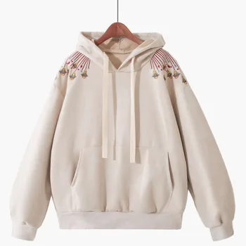 2020 winter new hooded women sweatshirts and hoodies embroidery lantern sleeved thicken warm lady elegant pullovers outwear coat
2020 winter new hooded women sweatshirts and hoodies embroidery lantern sleeved thicken warm lady elegant pullovers outwear coat